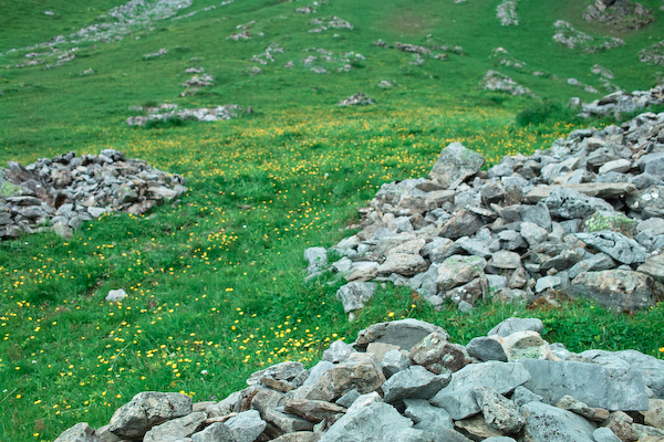 Steinhaufen auf der Bunderalp