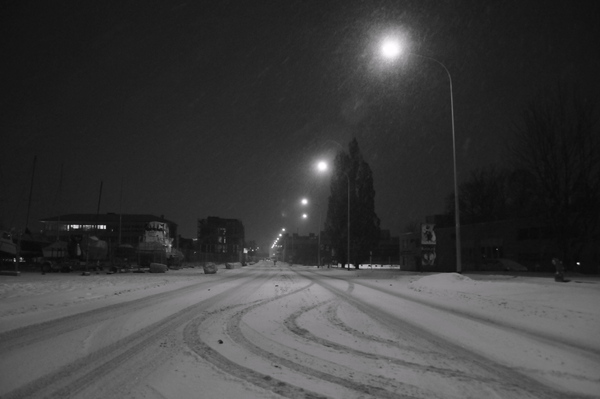 Dr. Schneiderstrasse im Schnee