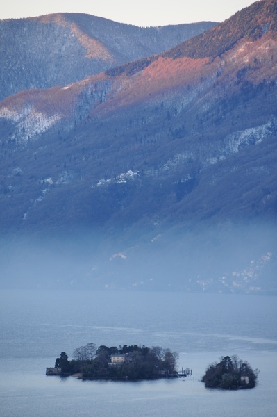 Aussicht vom Monte Verità auf die Brissagoinseln