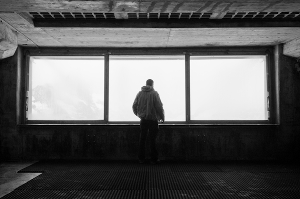 Fenster bei der Station Eismeer